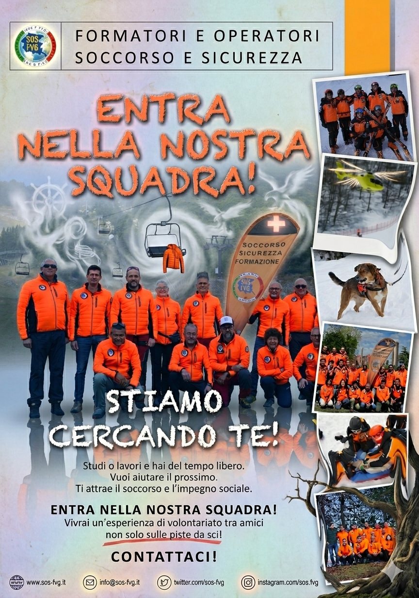 Locandina: SOS FVG - Formatori e Operatori Soccorso e Sicurezza