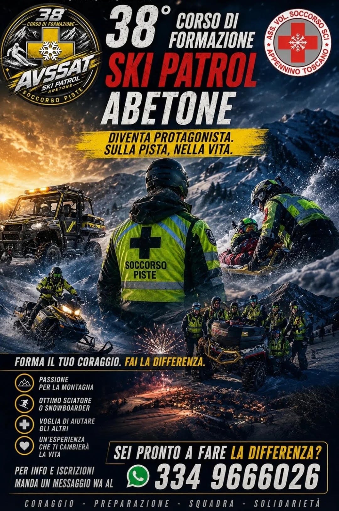 Locandina: 38 Corso di Formazione Ski Patrol Abetone
