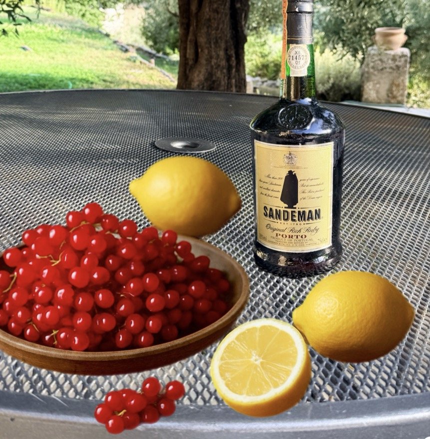 Locandina: nuove gelatine di Ribes rosso e Porto